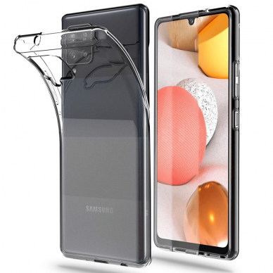 Dėklas Square Clear Case Samsung Galaxy A12 5G Skaidrus Dėklas Square Clear Case Samsung Galaxy A12 5G Skaidrus
