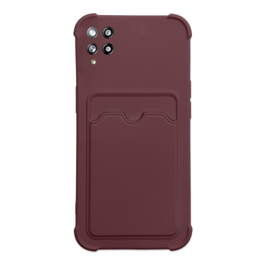 Dėklas su kišenėle kortelėms Card Armor Case Samsung Galaxy A22 4G Bordo Dėklas su kišenėle kortelėms Card Armor Case Samsung Galaxy A22 4G Bordo