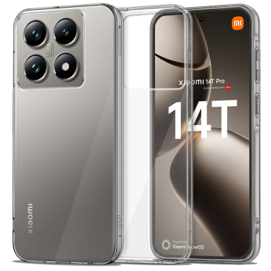 Xiaomi 14T Pro – Tech-Protect Flexair Hybrid dėklas - Skaidrus