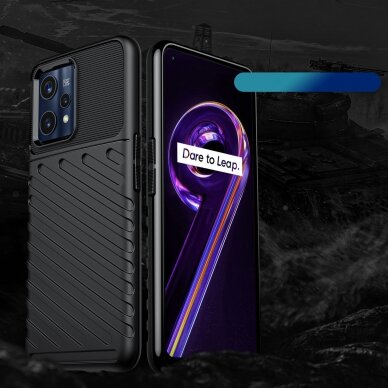 Dėklas Thunder Case Flexible Realme 9 Pro + (9 Pro Plus) Juodas 1 Dėklas Thunder Case Flexible Realme 9 Pro + (9 Pro Plus) Juodas 1