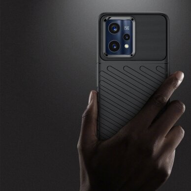 Dėklas Thunder Case Flexible Realme 9 Pro + (9 Pro Plus) Juodas 2 Dėklas Thunder Case Flexible Realme 9 Pro + (9 Pro Plus) Juodas 2