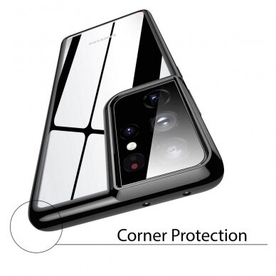Dėklas TPU Electroplating Samsung Galaxy S21 Plus 5G Juodais kraštais 2 Dėklas TPU Electroplating Samsung Galaxy S21 Plus 5G Juodais kraštais 2
