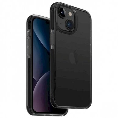 Dėklas Uniq Combat iPhone 15 6.1  case Juodas/carbon Juodas