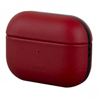 Dėklas Uniq etui Terra AirPods Pro Genuine Leather Raudonas Dėklas Uniq etui Terra AirPods Pro Genuine Leather Raudonas