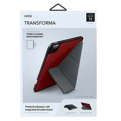 Dėklas Uniq etui Transforma iPad Pro 11" (2021) Antimicrobial Raudonas 5