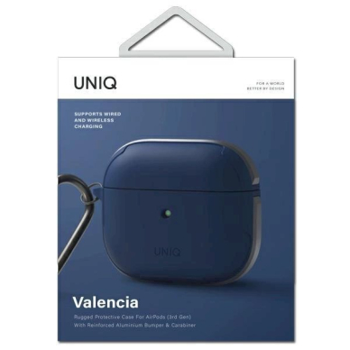Dėklas Uniq etui Valencia AirPods 3 /Mėlynas Antimicrobial 3 Dėklas Uniq etui Valencia AirPods 3 /Mėlynas Antimicrobial 3