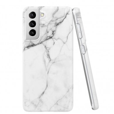 Dėklas Wozinsky Marble TPU Samsung Galaxy S21+ 5G (S21 Plus 5G) baltas Dėklas Wozinsky Marble TPU Samsung Galaxy S21+ 5G (S21 Plus 5G) baltas