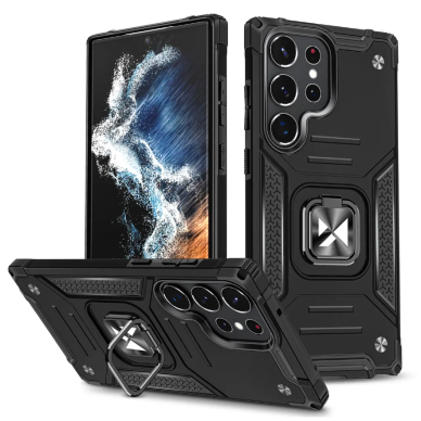 Dėklas Wozinsky Ring Armor Samsung Galaxy S22 Ultra Juodas Dėklas Wozinsky Ring Armor Samsung Galaxy S22 Ultra Juodas
