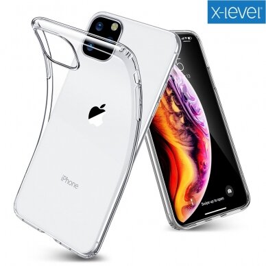 Dėklas X-Level Antislip/O2 Apple iPhone 14 Pro skaidrus  1