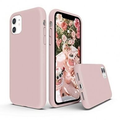 Dėklas Soft silicone by X-level Apple iPhone 11 šviesiai rožinis  2