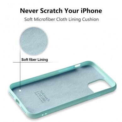 Dėklas Soft silicone by X-level Apple Iphone 11 Šviesiai Žalias 4
