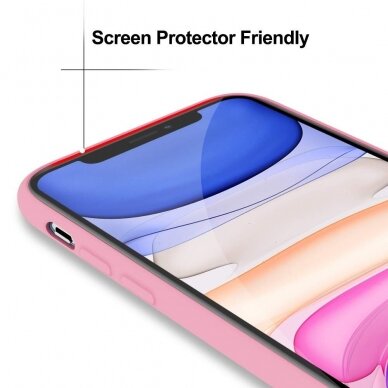 Dėklas Soft silicone by X-level Apple Iphone 12/12 Pro Šviesiai Rožinis  3