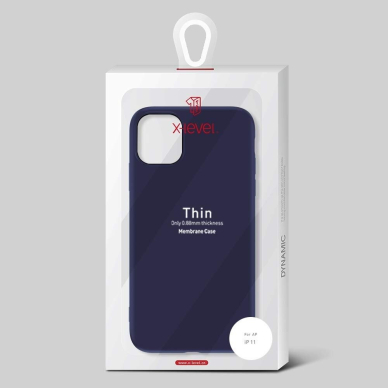 Dėklas Soft silicone by X-level Apple Iphone 12/12 Pro Tamsiai Mėlynas  4