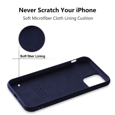 Dėklas Soft silicone by X-level Apple Iphone 12/12 Pro Tamsiai Mėlynas  3