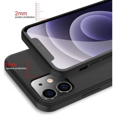 Dėklas Soft silicone by X-level iPhone 12/12 Pro juodas  1