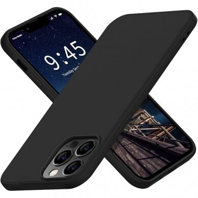 Dėklas Soft silicone by X-level Apple iPhone 13 Pro juodas