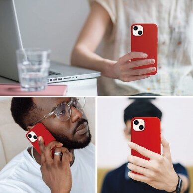 Dėklas Soft silicone by X-level Apple iPhone 13 raudonas  2