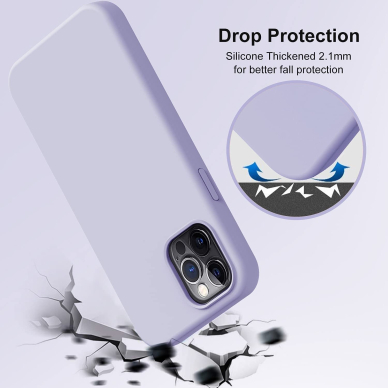 Dėklas Soft silicone by X-level Apple iPhone 13 violetinis 2