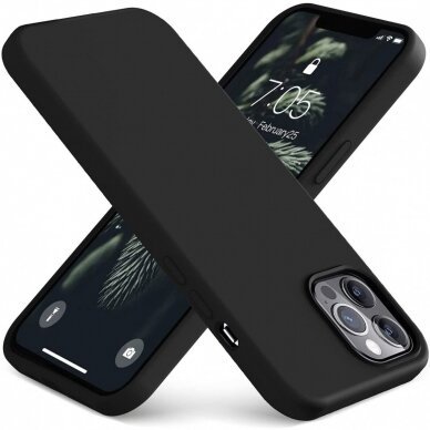 Dėklas Soft silicone by X-level iPhone 14 Pro juodas  1