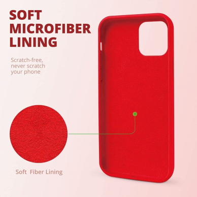 Dėklas Soft silicone by X-level Apple iPhone 14 Pro Max raudonas  1 Dėklas Soft silicone by X-level Apple iPhone 14 Pro Max raudonas  1