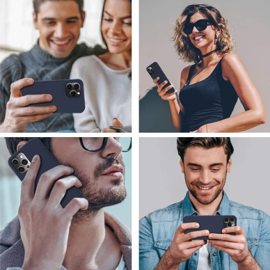 Dėklas Soft silicone by X-level Apple iPhone 14 Pro Max tamsiai mėlynas 2 Dėklas Soft silicone by X-level Apple iPhone 14 Pro Max tamsiai mėlynas 2