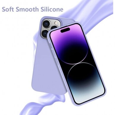 Dėklas Soft silicone by X-level Apple iPhone 14 Pro Max violetinis 4