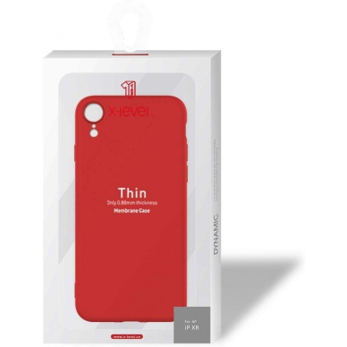 Dėklas Soft silicone by X-level Apple Iphone Xr Raudonas 5