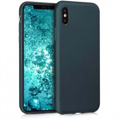 Dėklas Soft silicone by X-level Apple iPhone X/XS tamsiai žalias Dėklas Soft silicone by X-level Apple iPhone X/XS tamsiai žalias