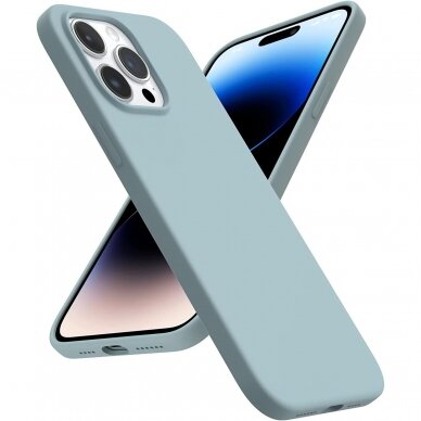 Dėklas Soft silicone by X-level iPhone 14 Pro šviesiai žalias