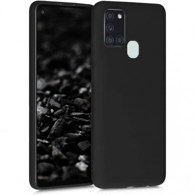 Dėklas Soft silicone by X-level Samsung A217 A21S Juodas