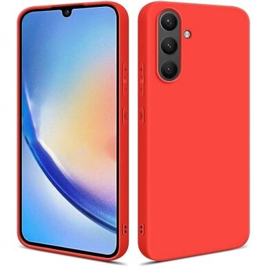 Dėklas Soft silicone by X-level Samsung A346 A34 5G raudonas Dėklas Soft silicone by X-level Samsung A346 A34 5G raudonas