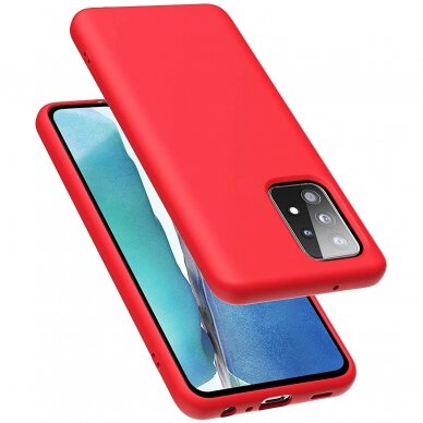 Dėklas Soft silicone by X-level Samsung A52/ A52s raudonas