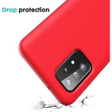 Dėklas Soft silicone by X-level Samsung A52/ A52s raudonas  2