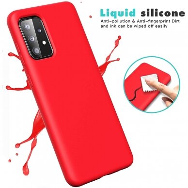 Dėklas Soft silicone by X-level Samsung A52/ A52s raudonas  1
