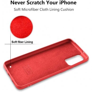 Dėklas Soft silicone by X-level Samsung S21 FE raudonas  2