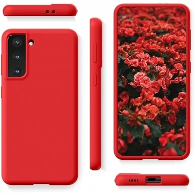 Dėklas X-Level Dynamic Samsung S22 Ultra raudonas  1