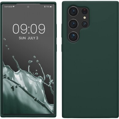 Dėklas Soft silicone by X-level Samsung S918 S23 Ultra 5G tamsiai žalias