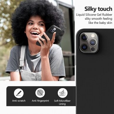 Dėklas Soft silicone by X-level Xiaomi Redmi Note 11T Pro/Redmi Note 11T Pro+ 5G juodas 2