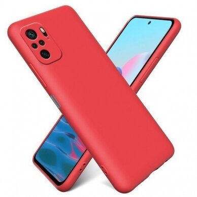Dėklas Soft silicone by X-level Xiaomi Redmi Note 11T Pro/Redmi Note 11T Pro+ 5G raudonas