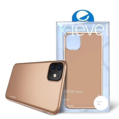 Dėklas X-Level Guardian Apple Iphone 11 Auksinis 4 Dėklas X-Level Guardian Apple Iphone 11 Auksinis 4