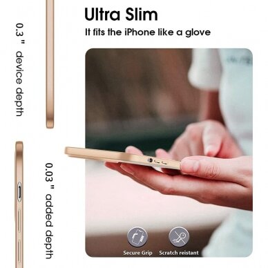 Dėklas X-Level Slim Guard Apple iPhone 13 auksinis  3