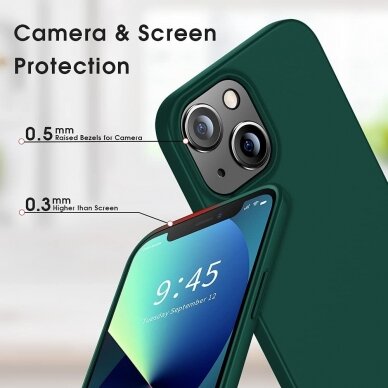 Dėklas X-Level Slim Guard Apple iPhone 13 tamsiai žalias  2