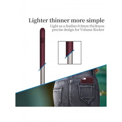 Akcija! Dėklas X-Level Guardian Apple Iphone 6/6S Bordo  5