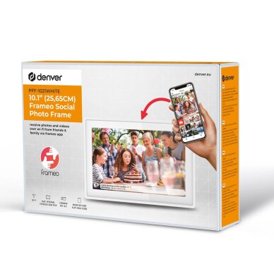 Skaitmeninis rėmelis Denver Frameo PFF-1021W 10.1" – baltas 3