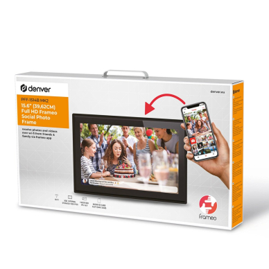 Denver Frameo PFF-1514B 15.6" Digital Frame – juodas 10
