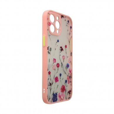 Dėklas Design Case for iPhone 12 Pro Max Gėlėtas, rožinis 2 Dėklas Design Case for iPhone 12 Pro Max Gėlėtas, rožinis 2
