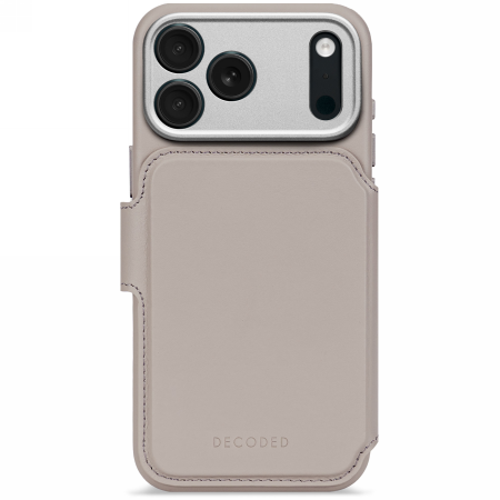 iPhone 17 Pro Decoded odinis nuimamas Wallet MagSafe dėklas – smėlinis