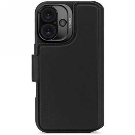 Decoded Leather Detachable Wallet MagSafe Atverčiamas dėklas iPhone 16 - Juodas Decoded Leather Detachable Wallet MagSafe Atverčiamas dėklas iPhone 16 - Juodas