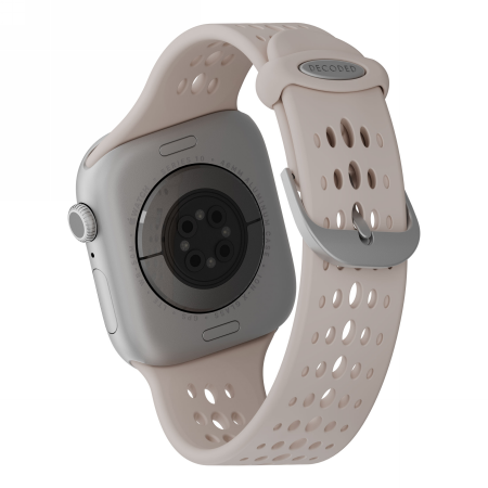 Apple Watch 40 / 41 / 42 mm Decoded Silicone Ares O dirželis – smėlio spalvos 1 Apple Watch 40 / 41 / 42 mm Decoded Silicone Ares O dirželis – smėlio spalvos 1