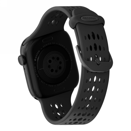 Apple Watch 40 / 41 / 42 mm Decoded Silicone Ares O dirželis – juodas 1